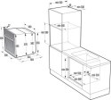 Piekarnik elektryczny Gorenje BO6737E02BG 77 l | termoobieg | grill | czyszczenie parowe | czarny
