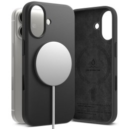 Etui pokrowiec case na iPhone 17 Silicone Magnetic MagSafe - czarne