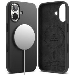 Etui pokrowiec case na iPhone 17 Silicone Magnetic MagSafe - czarne