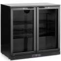 Lodówka chłodziarka barowa na napoje 2-drzwiowa LED 158 l 160 W 90x53x87 cm
