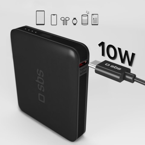 Powerbank 5000 mAh USB-C NanoTube - czarny