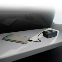 Powerbank z wyświetlaczem 10000mAh PD 35W LCD - szary