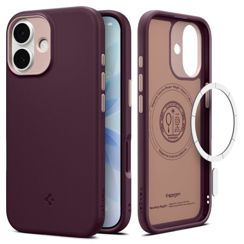 Etui case pokrowiec na iPhone 17 MagSafe Nano Pop Mag - bordowe