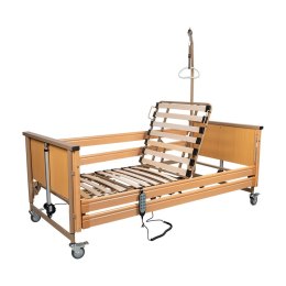 Łóżko rehabilitacyjne elektryczne carebed smart VITEA CARE leże drewno