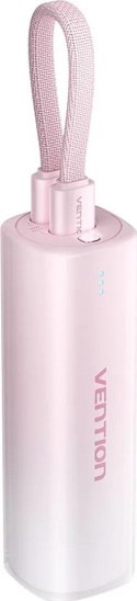 Powerbank Vention 20W PD USB-C Lightning 5000 mAh różowyi gradient