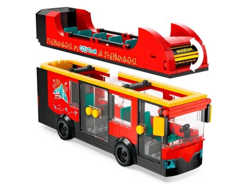 LEGO City 60407 - Czerwony, piętrowy autokar