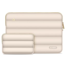 Torba pokrowiec Puffy na laptop tablet 13-14'' + etui na akcesoria - beżowy