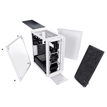 Fractal Design | Meshify C White - TG | FD-CA-MESH-C-WT-TGC | Okno boczne | Biały | ATX | Zasilacz w zestawie Nie | ATX
