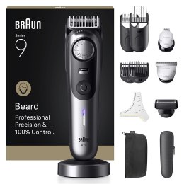 Trymer do brody Braun BeardTrimmer 9 BT9560 Mokry & Suchy Czarny, Srebrny