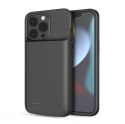 Etui na iPhone 13 / 13 Pro z powerbankiem 4800mAh PowerCase- czarne