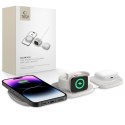 Ładowarka indukcyjna 3w1 na smartfon Apple Watch AirPods MagSafe - szara