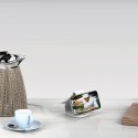 Ładowarka indukcyjna 3w1 na smartfon Apple Watch AirPods MagSafe - szara