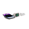 Ładowarka indukcyjna 3w1 na smartfon Apple Watch AirPods MagSafe - szara