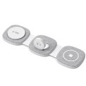Ładowarka indukcyjna 3w1 na smartfon Apple Watch AirPods MagSafe - szara