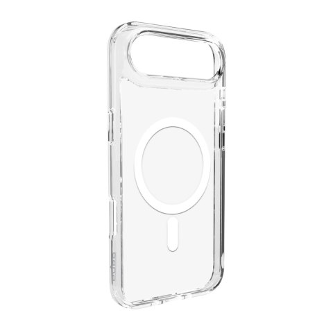 Etui plecki case na iPhone 17 Air TPU PC Lite Mag MagSafe - przezroczyste biały pierścień