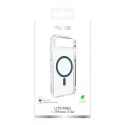 Etui plecki case na iPhone 17 Air TPU PC Lite Mag MagSafe - przezroczyste turkusowy pierścień