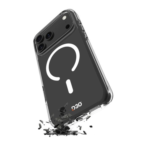 Etui pokrowiec na iPhone 17 Pro TPU PC Impact Clear D3O MagSafe - przezroczyste