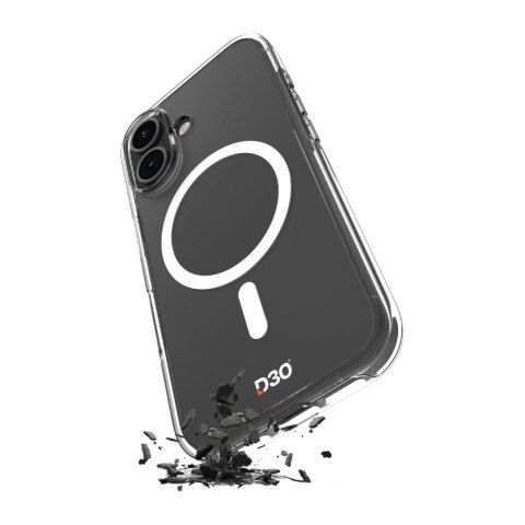 Etui pokrowiec na iPhone 17 TPU PC Impact Clear D3O MagSafe - przezroczyste