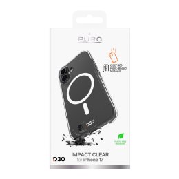 Etui pokrowiec na iPhone 17 TPU PC Impact Clear D3O MagSafe - przezroczyste