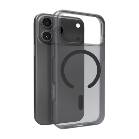 Etui silikonowe na iPhone 17 Pro Max Daylight Magsafe - półprzezroczyste czarne