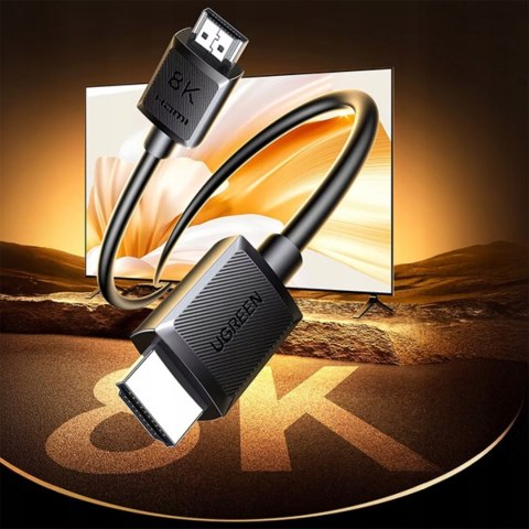 Kabel przewód audio wideo HDMI 8K 10m - czarny