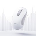 Mysz bezprzewodowa ergonomiczna USB 2.4GHz F02 - biała