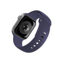 Pasek silikonowy na Apple Watch 44/45/46/49mm Icon - granatowy