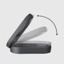 Stacja ładująca 3w1 bezprzewodowa składana do iPhone Apple Watch AirPods QI2 MFI - czarna