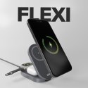 Stacja ładująca 3w1 bezprzewodowa składana do iPhone Apple Watch AirPods QI2 MFI - czarna