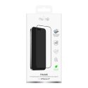 Szkło hartowane na iPhone 17 z aplikatorem i czarną ramką Puro Frame
