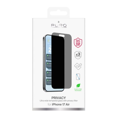 Szkło hartowane prywatyzujące na iPhone 17 Air Privacy