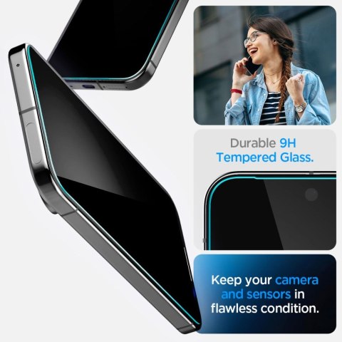 Szkło prywatyzujące na Google Pixel 9 Pro XL Glas.TR Ez Fit Privacy - 2 szt.