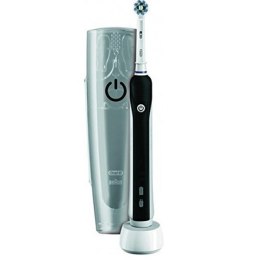 Oral-B Toothbrush PRO 750 Rotary, Black, Operating time 2 min, 3D technology: This toothbrush uses three types of brush movement