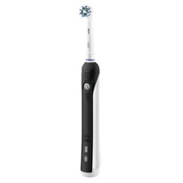 Oral-B Toothbrush PRO 750 Rotary, Black, Operating time 2 min, 3D technology: This toothbrush uses three types of brush movement