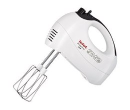 TEFAL Prep'Line HT411138 White, Hand mixer, 450 W, Number of speeds 5 + Turbo, Shaft material Stainless steel,