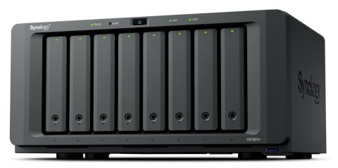 NAS Synology DS1825+, Tower, 8x 2.5"/3.5" SATA + 2x M.2 2280 NVMe SSD, AMD Ryzen V1500B, 8GB DDR4 (max.32GB), 2x 2.5GbE RJ-45, 3