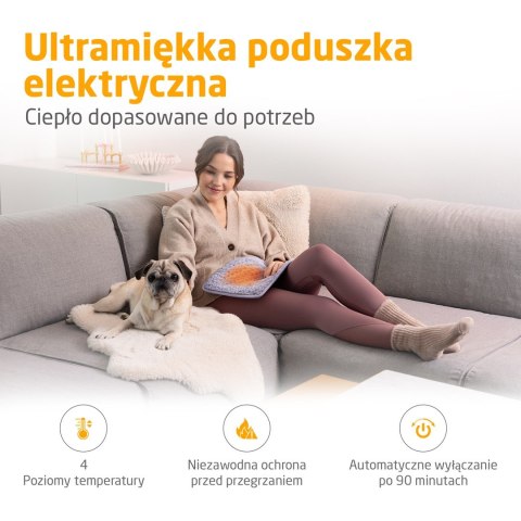 Pad grzejny Medisana HP 518 80 W |4 poziomy ciepła | 400 x 300 mm |fioletowy