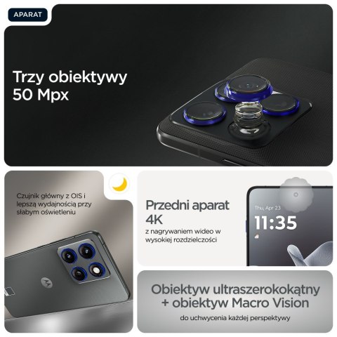 Smartfon Motorola Edge 70 12/512GB Pantone Gadget Grey