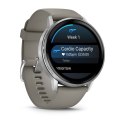 Zegarek Garmin Venu 4, 45mm AMOLED Silver Grey