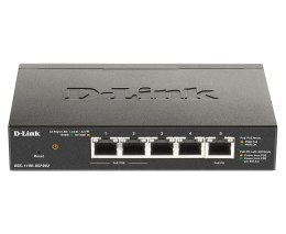 D-Link DGS-1100-05PDV2 łącza sieciowe Zarządzany Gigabit Ethernet (10/100/1000) Obsługa PoE Czarny
