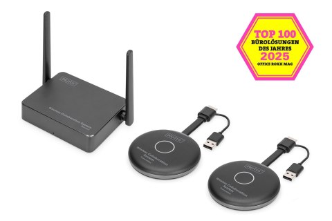 Przedłużacz/Extender HDMI system pracy zespołowej,bezprzewodowy 50m 4K 60Hz 5GHz (zestaw)