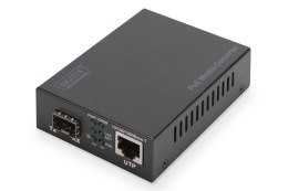 Konwerter mediów Gigabit PoE, RJ45 / SFP, PSE