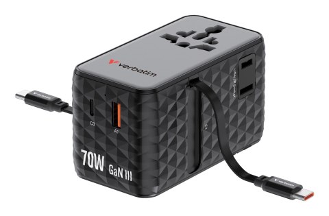 Ładowarka Verbatim Charge 'n' Travel 70W 2C