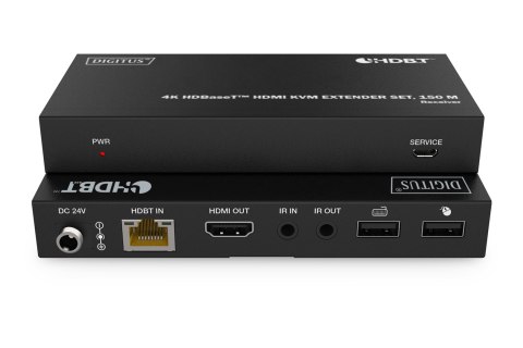 Digitus Zestaw extendera 4K HDBaseT™ HDMI KVM, 150 m