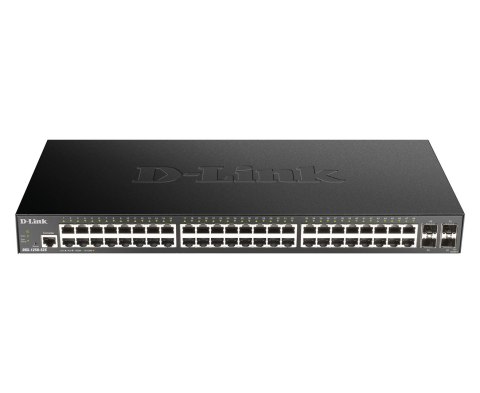 D-Link DGS 1250-52X - Przełącznik - Inteligentny - 48 x+ 4 10 Gigabit SFP+ - Przełącznik - Światłowód
