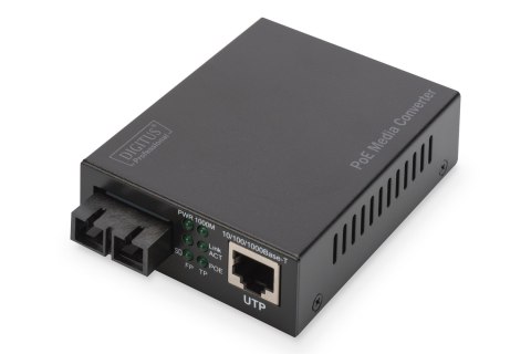 Konwerter mediów Gigabit PoE RJ45 / SC, MM, PSE