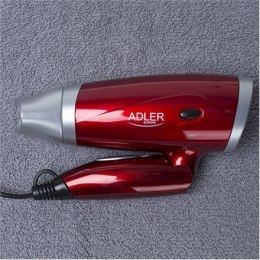 Adler Hair Dryer AD 2220 Foldable handle, 1400 W, Red