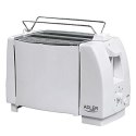 Adler Toaster AD 33 White, Plastic, 750 W, Number of slots 2, Bun warmer included