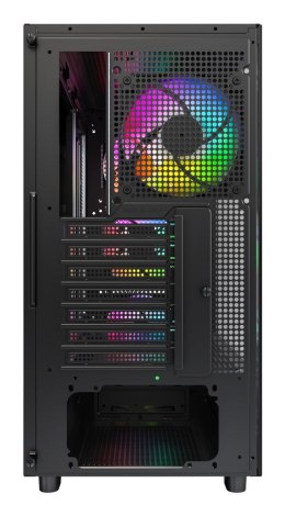 Drewniana obudowa PC Montech XR, Midi-Tower, ATX, ARGB, szkło hartowane