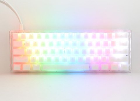 Klawiatura gamingowa Ducky One 3 Aura MINI Biała, RGB LED - MX-Silent-Red